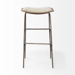 Coupon 🔔 Mercana Katniss 26" Total Height Cream Fabric Seat Gold Metal Frame Counter Stool 😀 -Mercana Shop Katniss 2622 Total Height Cream Fabric Seat Gold Metal Frame Counter Stool 12
