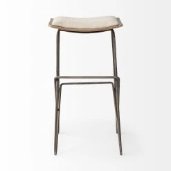 Coupon 🔔 Mercana Katniss 26" Total Height Cream Fabric Seat Gold Metal Frame Counter Stool 😀 -Mercana Shop Katniss 2622 Total Height Cream Fabric Seat Gold Metal Frame Counter Stool 14