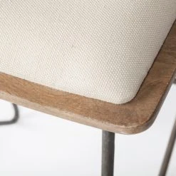 Coupon 🔔 Mercana Katniss 26" Total Height Cream Fabric Seat Gold Metal Frame Counter Stool 😀 -Mercana Shop Katniss 2622 Total Height Cream Fabric Seat Gold Metal Frame Counter Stool 6