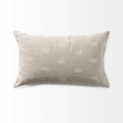 Budget 🔔 Mercana Lacey Beige & White Decorative Pillow Cover 🔥 -Mercana Shop Lacey 13 x 21 Beige White Decorative Pillow Cover 4