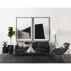 Promo 😍 Mercana Leonidas Grey Fabric Wrap W/Black Metal Frame Accent Chair - 28.5" W X 29.5" D X 34.0" H ⌛ -Mercana Shop Leonidas Grey Fabric Wrap Black Metal Frame Accent Chair 13