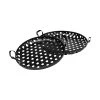 Outlet 👏 Mercana Lito (Set Of 2) Black Woven Metal Round Serving Trays - 26.8L X 23.8W X 5.5H 🔔