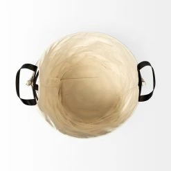 Cheapest ✨ Mercana Liya 18L X 15W Black Metal Basket With Cream Fabric Liner 🌟 -Mercana Shop Liya 18L x 15W Black Metal Basket with Cream Fabric Liner 2