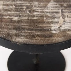 Outlet 🤩 Mercana Lorenz Light Brown Wood W/Black Metal Base Round Decorative Display Stands (Set Of 3) ✨ -Mercana Shop Lorenz Light Brown Wood w Black Metal Base Round Decorative Display Stands 28Set of 329 5