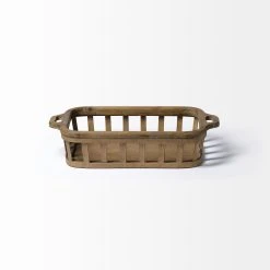 Best deal 🎁 Mercana Louis Set Of 2 Natural Wood Slated Nesting Trays - 27.6L X 14.0W X 4.9H ✨ -Mercana Shop Louis Set of 2 Natural Wood Slated Nesting Trays 2