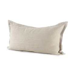Best Pirce 🔔 Mercana Mae 14L X 26W Beige Fabric Decorative Pillow Cover 🧨