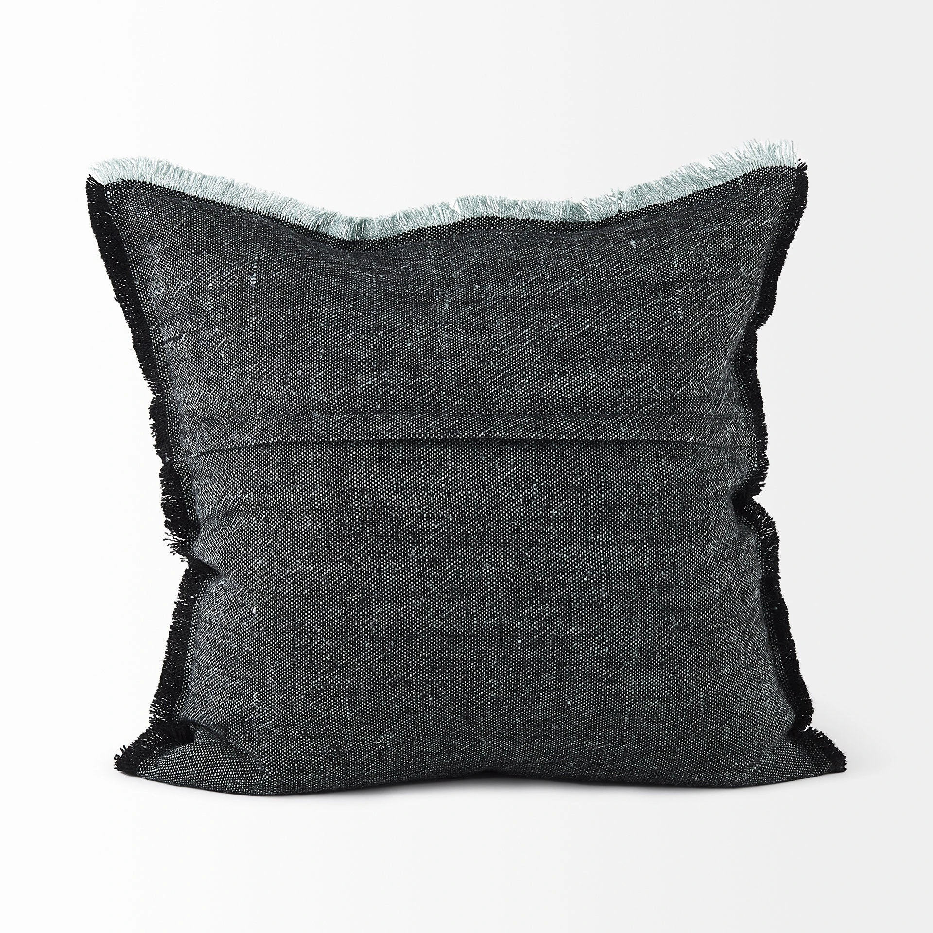 Hot Sale โ Mercana Malia Dark Gray Fabric W/ Teal Fringed Edges Pillow Cover ๐งจ 13 Hot Sale โ Mercana Malia Dark Gray Fabric W/ Teal Fringed Edges Pillow Cover ๐งจ - Image 13
