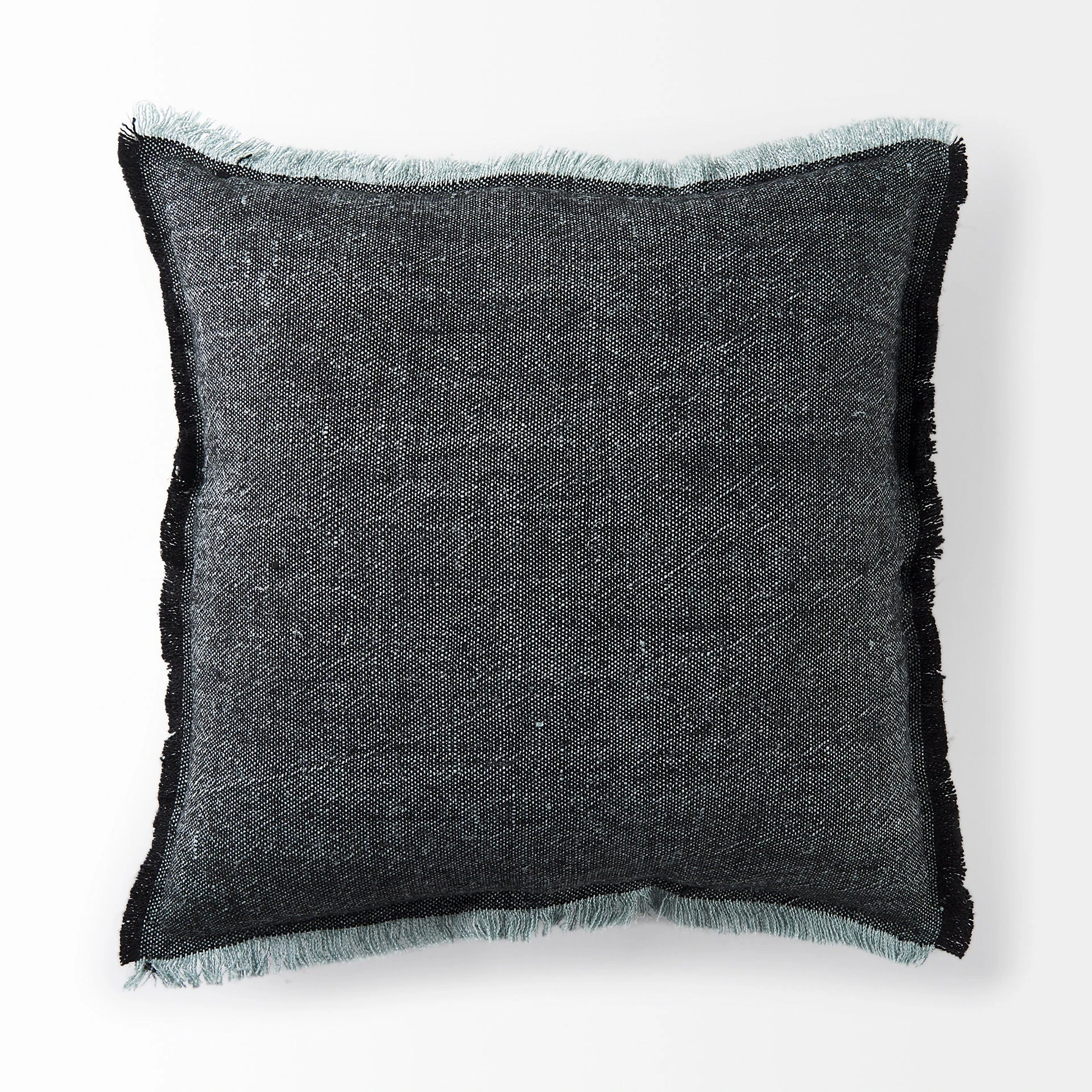 Hot Sale โ Mercana Malia Dark Gray Fabric W/ Teal Fringed Edges Pillow Cover ๐งจ 14 Hot Sale โ Mercana Malia Dark Gray Fabric W/ Teal Fringed Edges Pillow Cover ๐งจ - Image 14