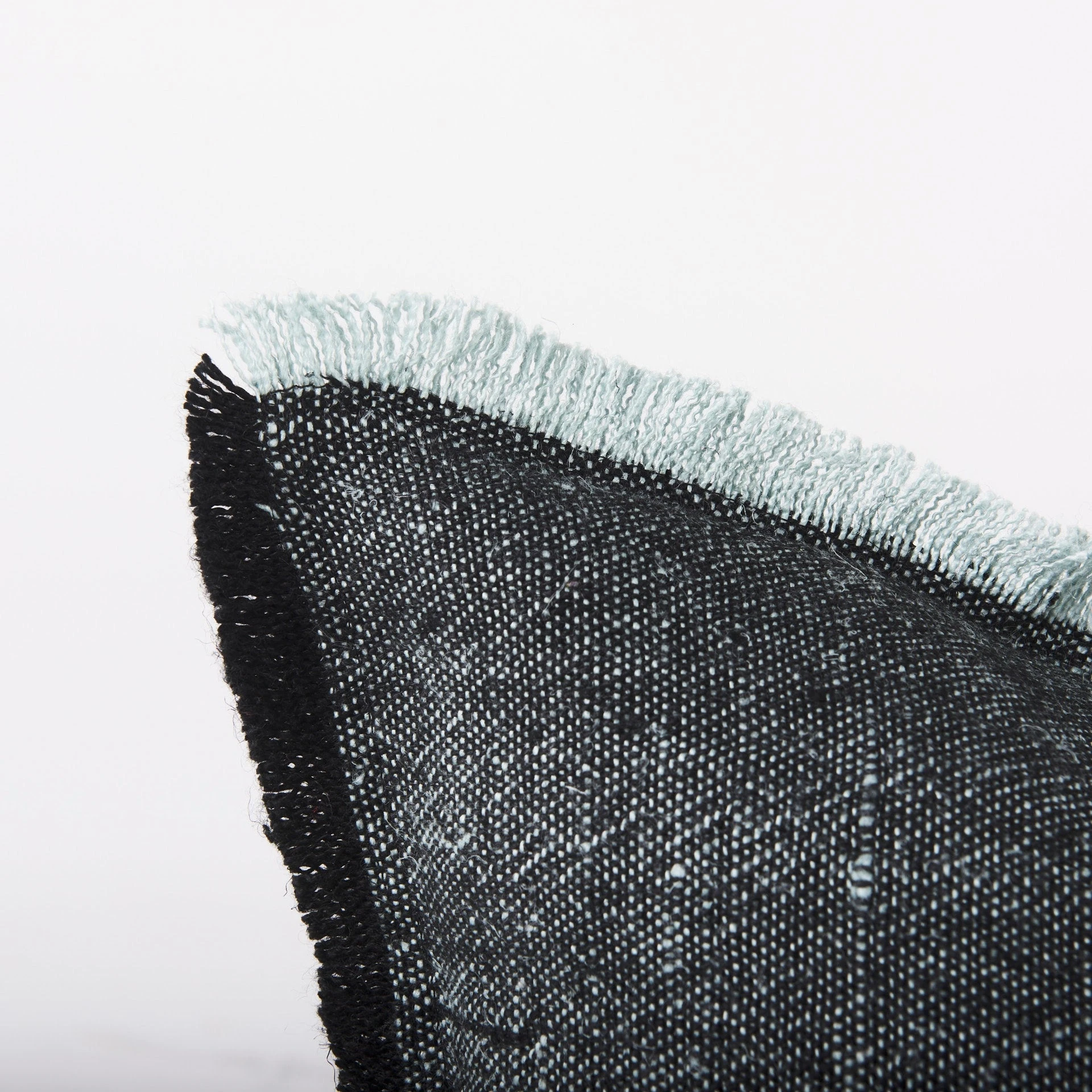 Hot Sale โ Mercana Malia Dark Gray Fabric W/ Teal Fringed Edges Pillow Cover ๐งจ 15 Hot Sale โ Mercana Malia Dark Gray Fabric W/ Teal Fringed Edges Pillow Cover ๐งจ - Image 15