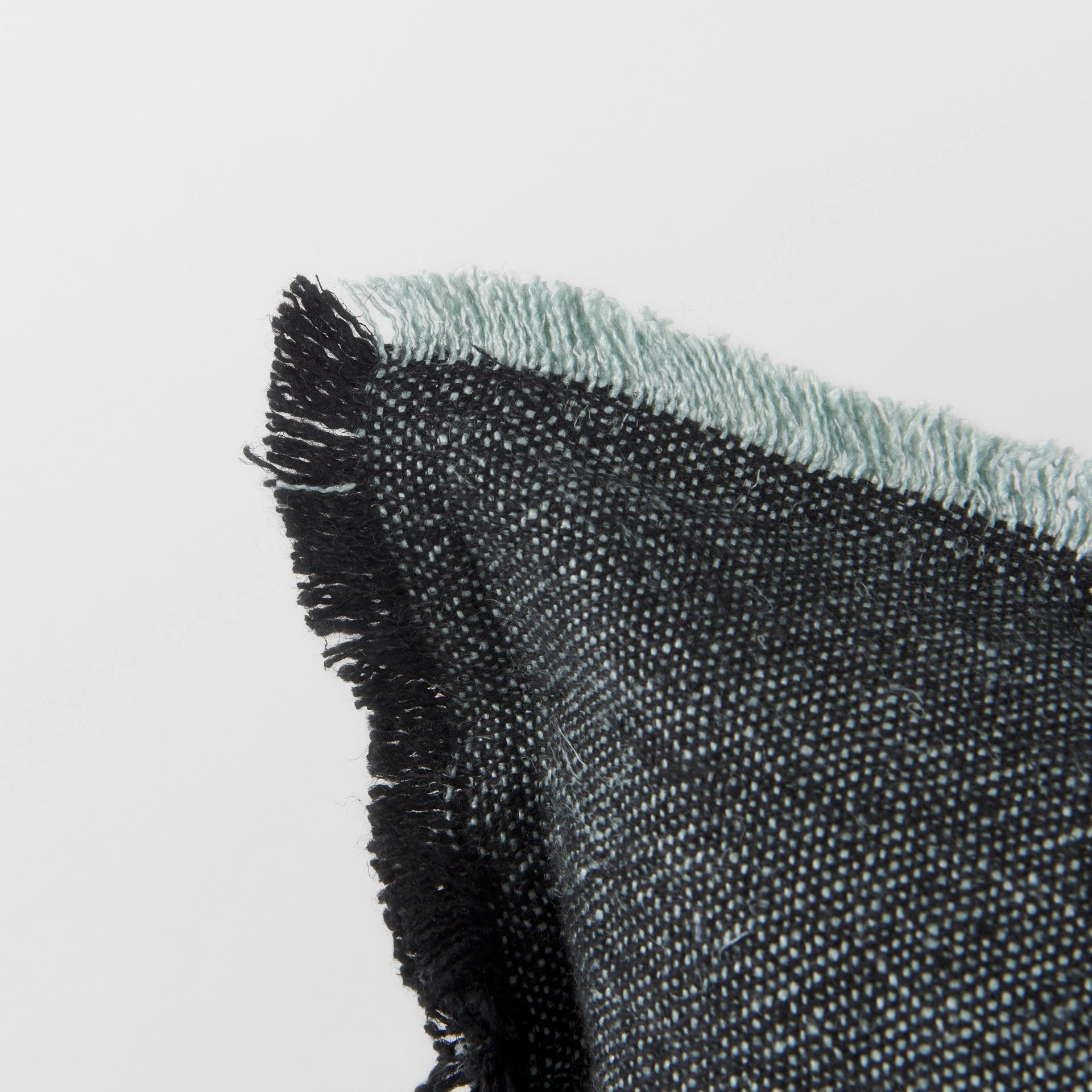 Hot Sale โ Mercana Malia Dark Gray Fabric W/ Teal Fringed Edges Pillow Cover ๐งจ 6 Hot Sale โ Mercana Malia Dark Gray Fabric W/ Teal Fringed Edges Pillow Cover ๐งจ - Image 6