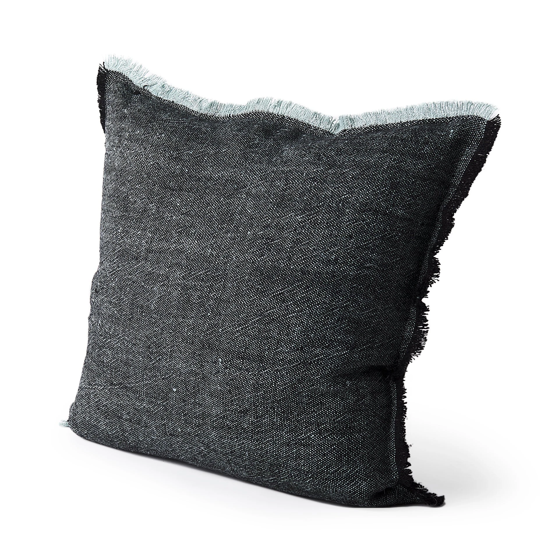 Hot Sale โ Mercana Malia Dark Gray Fabric W/ Teal Fringed Edges Pillow Cover ๐งจ 10 Hot Sale โ Mercana Malia Dark Gray Fabric W/ Teal Fringed Edges Pillow Cover ๐งจ - Image 10