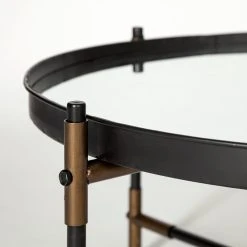 Best reviews of 🥰 Mercana Marshall Black Round Mirrored Top W/Metal Base Coffee Table 😀 -Mercana Shop Marshall Black Round Mirrored Top w Metal Base Coffee Table 2