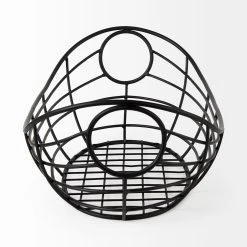 Top 10 ๐ Mercana Mateo Black Metal Basket - 22"W X 12"D X 7.9"H ๐ 10 Top 10 ๐ Mercana Mateo Black Metal Basket - 22"W X 12"D X 7.9"H ๐ -Mercana Shop Mateo 22.0L x 12.0W x 7.9H Black Metal Basket 2