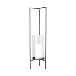 Top 10 โญ Mercana Abigail I Large Gunmetal Gray Metal Table Candle Holder - 8"W X 8"D X 30"H ๐