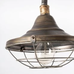 Wholesale ⌛ Mercana Agadir 8.8x18 Bronze Metal Conical Shade Caged Wall Sconce - 8.8L X 14.0W X 18.0H 💯 -Mercana Shop Mercana Agadir 8.8x18 Bronze Metal Conical Shade Caged Wall Sconce 3