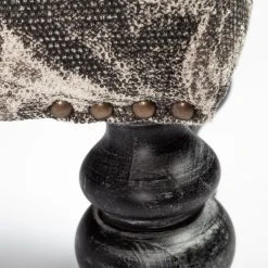 Coupon ⌛ Mercana Alhambra Gray Upholstered Seat W/ Black Solid Wood Legs Accent Bench - 55"W X 14"D X 18"H 😍 -Mercana Shop Mercana Alhambra 55 x 18 Upholstered Gray Seat Dark Wood Legs Accent Bench 6