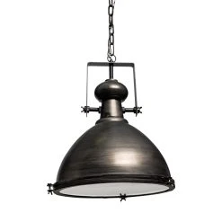Deals 🛒 Mercana Bashaw I Brown Toned Metal Dome Pendant Light - 17"W X 17"D 20"H 🧨