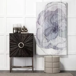 Wholesale 🎉 Mercana Beacon 20.5"H Cream Fabric W/ Metal Tacks Round Ottoman 🤩 -Mercana Shop Mercana Beacon I Ottoman 2