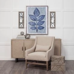 Wholesale ⭐ Mercana Benji 24"H Brown Wood Frame Black Metal Accent Mirrored Wall Candle Holder - 8"W X 6.1"D X 24"H 😉 -Mercana Shop Mercana Benji 2422H Brown Wood Frame Black Metal Accent Mirrored Wall Candle Holder