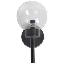 Top 10 🤩 Mercana Boltern II 6x12 Black Toned Glass Globe Wall Sconce - 6.0L X 6.0W X 12.0H ⭐