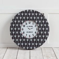 Wholesale 👏 Mercana Calabash II Black Metal Wall Clock ⭐