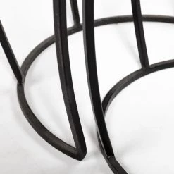 Hot Sale 💯 Mercana Clapp III 20 X 26 Set Of Two Round Top Wooden And Black Metal Frame Nesting Accent Tables - 20.0L X 20.1W X 26.0H 🥰 -Mercana Shop Mercana Clapp III 20 x 26 Set of Two Round Top Wooden and Black Metal Frame Nesting Accent Tables 5