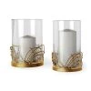 Discount 👍 Mercana Cutlass II Gold Toned Metal Base Table Candle Holders, Set Of 2 😉