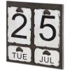 Best Pirce 🛒 Mercana Dario White Metal Distressed Hanging Day Calendar - Small 💯