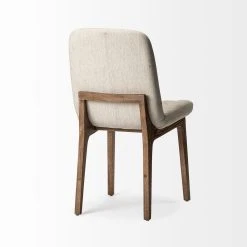 Wholesale 😀 Mercana David Diamond Tufted Cream Fabric Wrap W/Brown Wood Base Dining Chair - 19"W X 25"D X 35"H ✨ -Mercana Shop Mercana David I Dining Chair 4