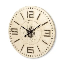 Budget โค๏ธ Mercana Devonshire 42" Round Oversized Farmhouse Wall Clock - 42.0L X 42.1W X 3.1H ๐