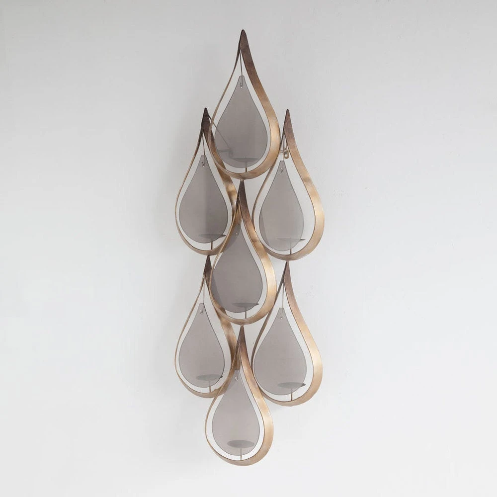 Hot Sale โญ Mercana Edidon Gold Metal Tear Drop Candle Display - 20.1"W X 6"D X 52"H ๐ 3 Hot Sale โญ Mercana Edidon Gold Metal Tear Drop Candle Display - 20.1"W X 6"D X 52"H ๐ - Image 3