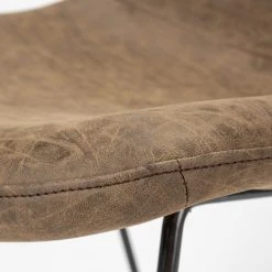 Cheap ❤️ Mercana Sawyer I Brown Faux-Leather Seat W/Black Iron Frame Dining Chair - 22"W X 25"D X 35"H 👏 -Mercana Shop Mercana Finn II 28Set of 229 Dining Chair 4