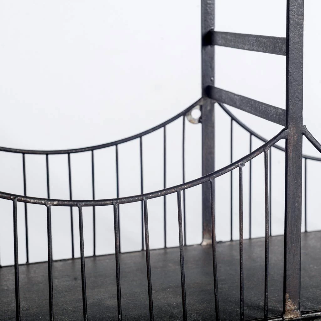 Best Sale 👏 Mercana Fran Black Metal Bridge Shelf - Small 🤩 3 Best Sale 👏 Mercana Fran Black Metal Bridge Shelf - Small 🤩 - Image 3