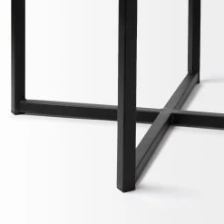 Flash Sale 🤩 Mercana Frodo 29.75" Seat Height White Fabric Seat Black Metal Base Stool ✔️ -Mercana Shop Mercana Frodo II Bar Stool 7