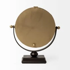 Deals ✨ Mercana Houston Gold Metal Half Moon Base Table Clock - 4.0L X 12.0W X 13.0H 🛒 -Mercana Shop Mercana Houston Gold Metal Half Moon Base Table Clock 1