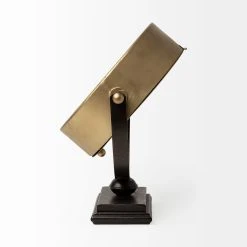 Deals ✨ Mercana Houston Gold Metal Half Moon Base Table Clock - 4.0L X 12.0W X 13.0H 🛒 -Mercana Shop Mercana Houston Gold Metal Half Moon Base Table Clock 3