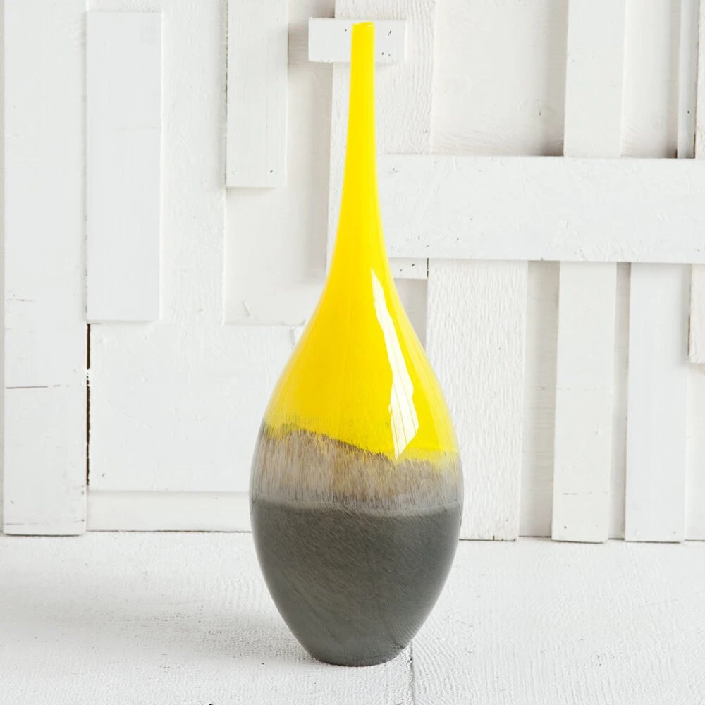 Cheap โ๏ธ Mercana Jasse Yellow & Gray Ombre Glass Vase ๐ 7 Cheap โ๏ธ Mercana Jasse Yellow & Gray Ombre Glass Vase ๐ - Image 7