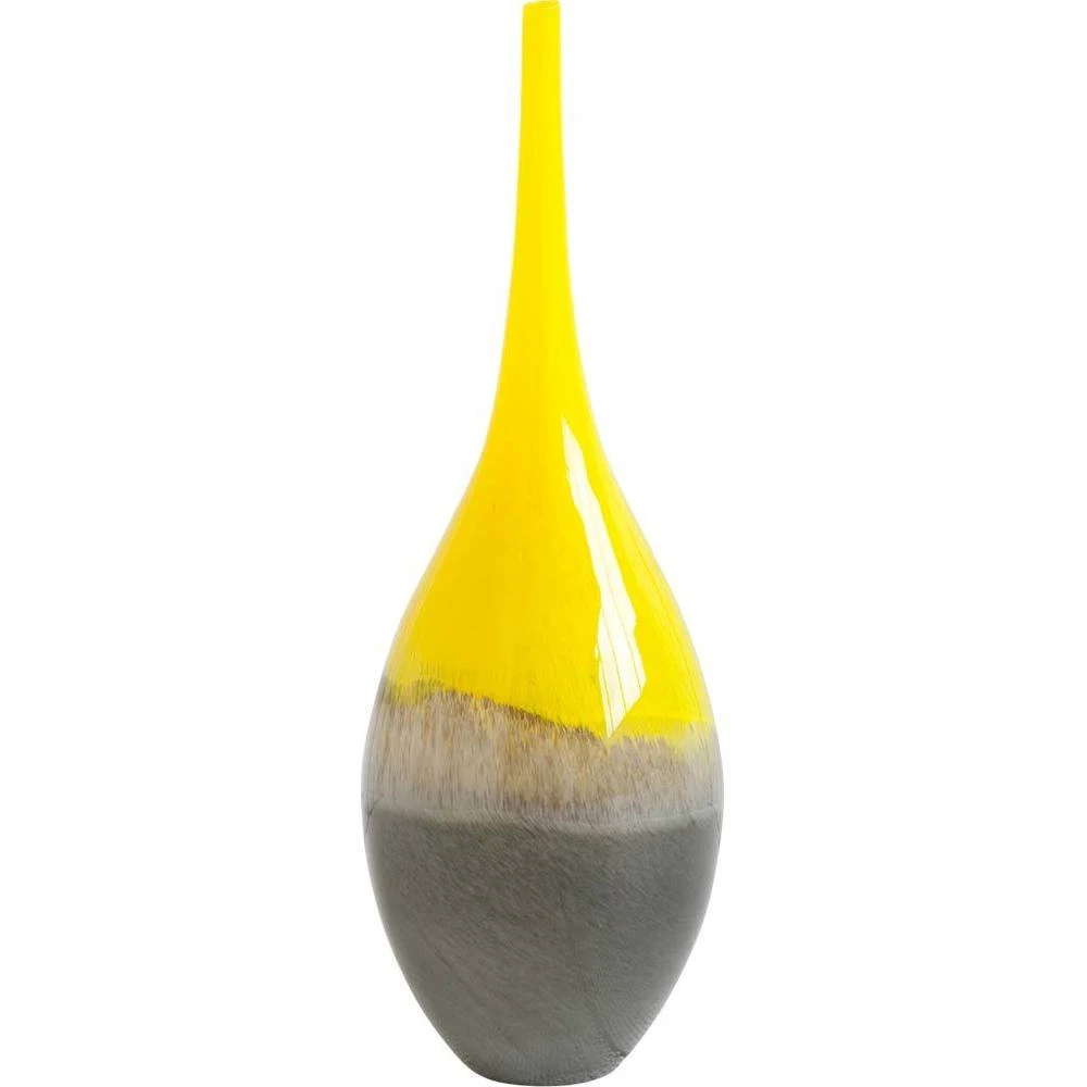 Cheap โ๏ธ Mercana Jasse Yellow & Gray Ombre Glass Vase ๐ 6 Cheap โ๏ธ Mercana Jasse Yellow & Gray Ombre Glass Vase ๐ - Image 6