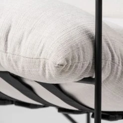 Promo 🎉 Mercana Leonidas Cream Upholstered Padded Seat And Black Metal Frame Accent Chair - 28.5W X 29.5D X 34.0H 👏 -Mercana Shop Mercana Leonidas Chair 8