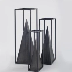 Cheap 😉 Mercana Memphis I Black Metal Pyramid In Square Frame Decorative Object, Large - 4.9"W X 4"D X 15.9"H 🌟 -Mercana Shop Mercana Memphis I Large Decorative Object 547091c7 d8ab 44a9 9c78 35fa2c166658