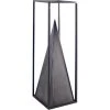 Cheap 😉 Mercana Memphis I Black Metal Pyramid In Square Frame Decorative Object, Large - 4.9"W X 4"D X 15.9"H 🌟
