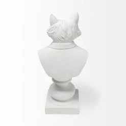 Cheap 😉 Mercana Murray 6L X 5W White Resin Business Fox 😍 -Mercana Shop Mercana Murray resin bust finished in a white suit 1