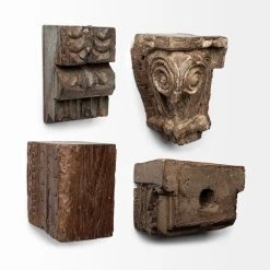 Best Sale 😍 Mercana Negundo Set Of 4 Antique Reclaimed Wooden Molding Wall Decor 🛒 -Mercana Shop Mercana Negundo Set of 4 Antique Reclaimed Wooden Molding Wall Decor 2