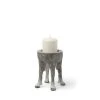 Best Pirce 👏 Mercana Pan Small Gray Ceramic Hoofed Table Candle Holder 😍