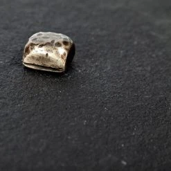 New ✔️ Mercana Pinera II 19L X 19W Black Slate Top W/ Triangular Iron Base Accent Table 🧨 -Mercana Shop Mercana Pinera II 28Box A 26 B29 Accent Table 2