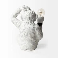 Top 10 🛒 Mercana Simia White Resin Playful Monkey Table Lamp - 9"W X 9"D X 12"H 👍 -Mercana Shop Mercana Simia 281222H29 White Resin Playful Monkey Table Lamp 3