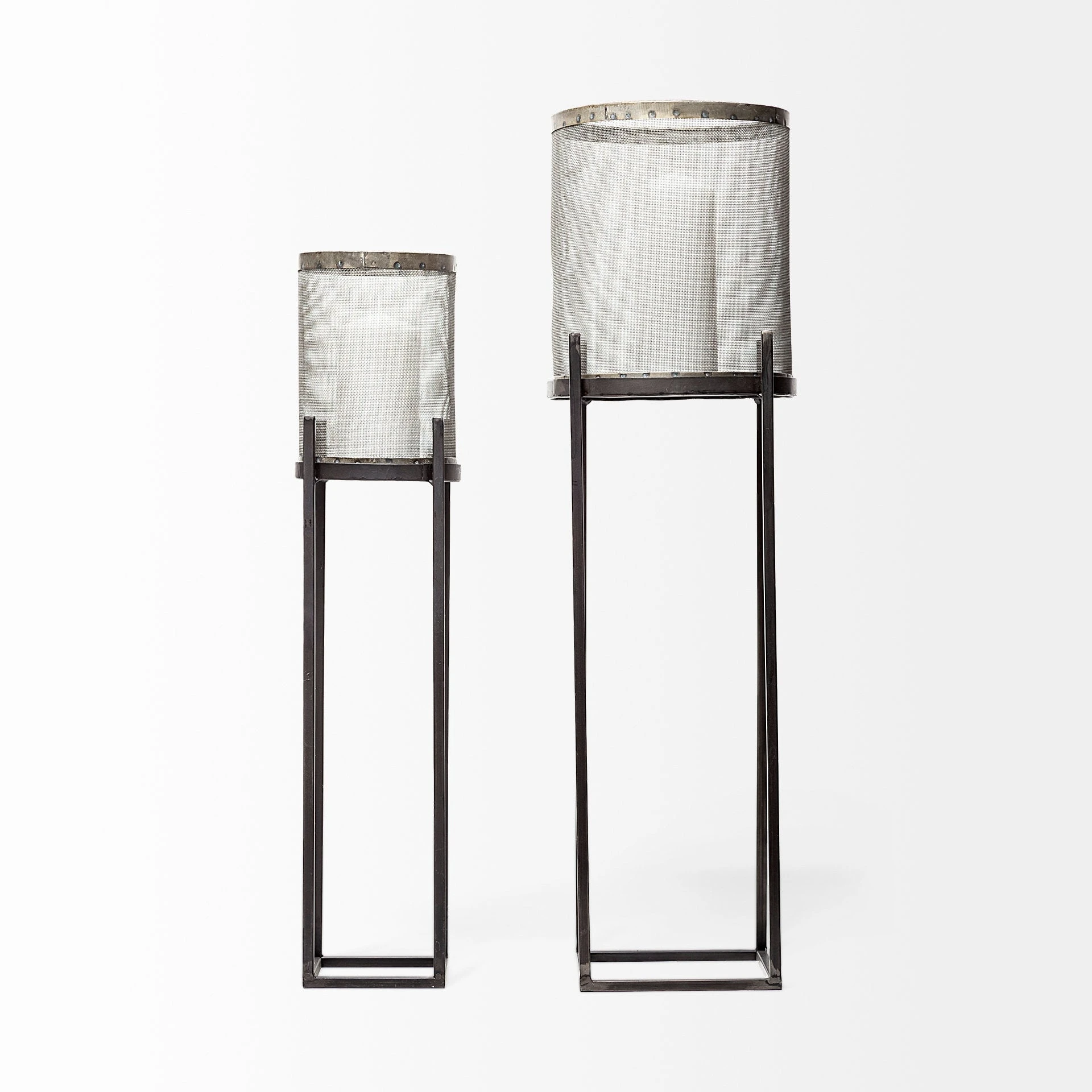 Deals ✔️ Mercana Steen Set Of Two Black Meshed Metal Candle Holder Lanterns 👍 2 Deals ✔️ Mercana Steen Set Of Two Black Meshed Metal Candle Holder Lanterns 👍 - Image 2