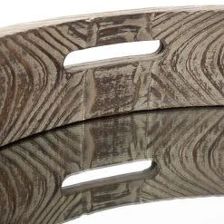 Wholesale 🎁 Mercana Whittier Brown Wooden Mirrored Base Tray - 28"W X 28"H X 5"D 🔔 -Mercana Shop Mercana Whittier Large Fir Wooden Mirrored Base Tray 5