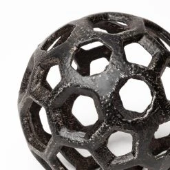 New 🛒 Mercana Meyer I (Small) 3L X 3W Black Metal Hollow Decorative Orb 🎉 -Mercana Shop Meyer I 28Small29 3L x 3W Black Metal Hollow Decorative Orb 3