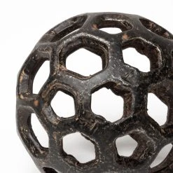 New 🛒 Mercana Meyer I (Small) 3L X 3W Black Metal Hollow Decorative Orb 🎉 -Mercana Shop Meyer I 28Small29 3L x 3W Black Metal Hollow Decorative Orb 9